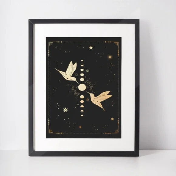 Wall Art Esoteric Celestial Mystic Print Poster Unframed - Picture 5 of 5